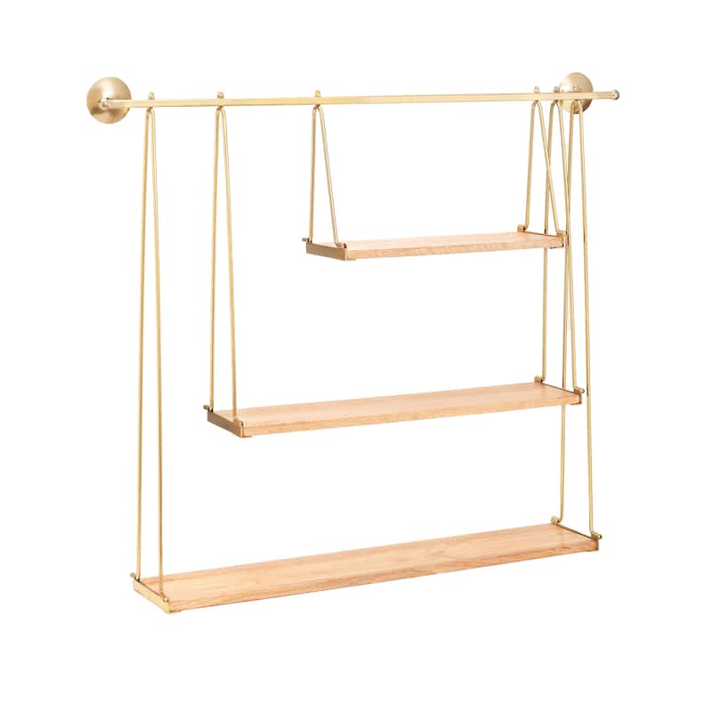 MH London Luna Three Tier Suspended Wall Shelf