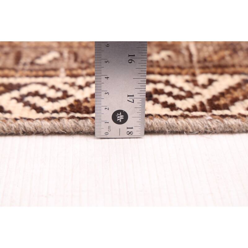 ECARPETGALLERY Hand-knotted Antalya Vintage Cream Wool Rug - 2'10 x 11'5