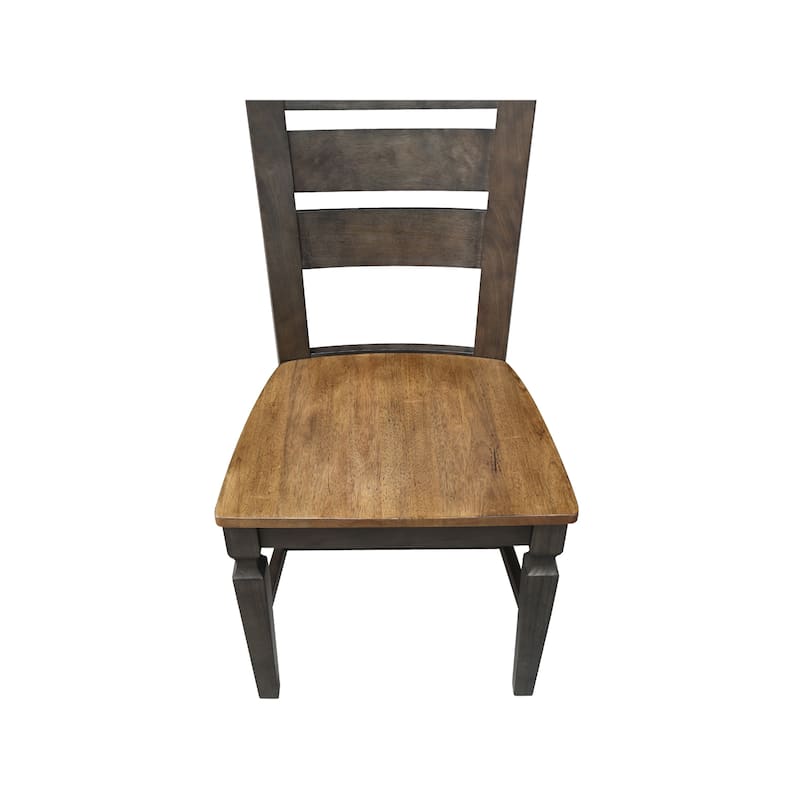 Vista Ladderback Solid Wood Dining Chairs - Set of Two
