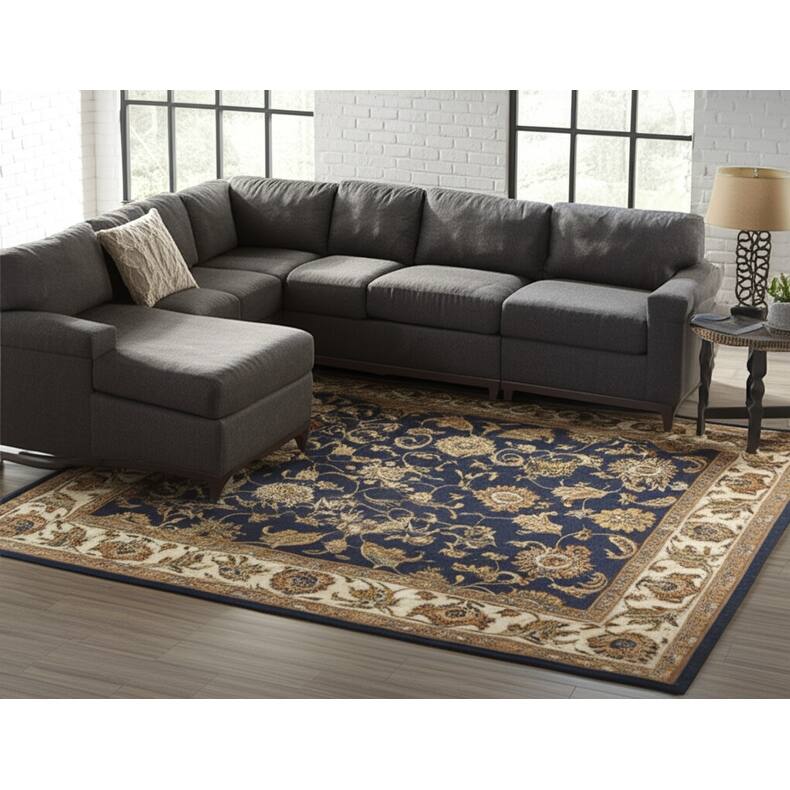HomeRoots Oriental Traditional Rectangle Area Rug - 120.00 in. x 96.00 in.  x 0.50 in.
