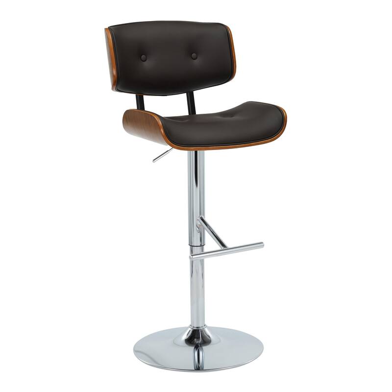 Carson Carrington Leksand Adjustable Bar Stool with Straight T Footrest (Set of 2)