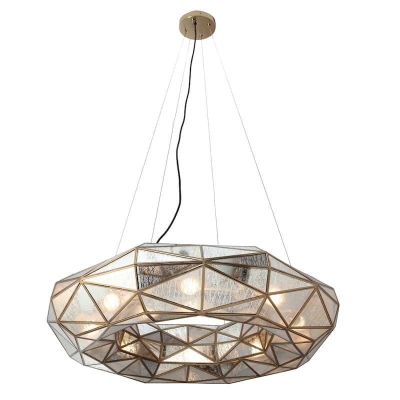 Metropolitan N1698 Geo-Gem 8 Light 36" Wide Ring Chandelier