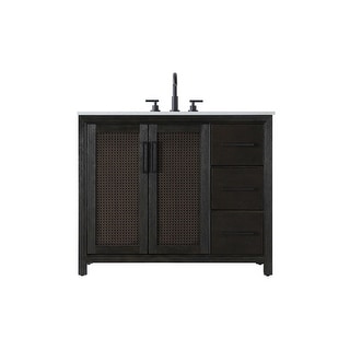 Elegant Lighting VF29542 Alina 42" Free Standing Single Basin Vanity