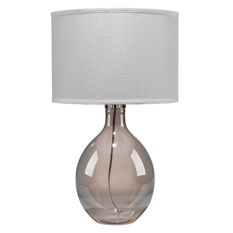Alden Décor Kaia Blown-Glass Table Lamp, Grey