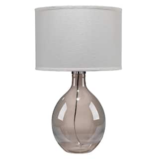 Alden Decor Kaia Blown-Glass Table Lamp, Grey