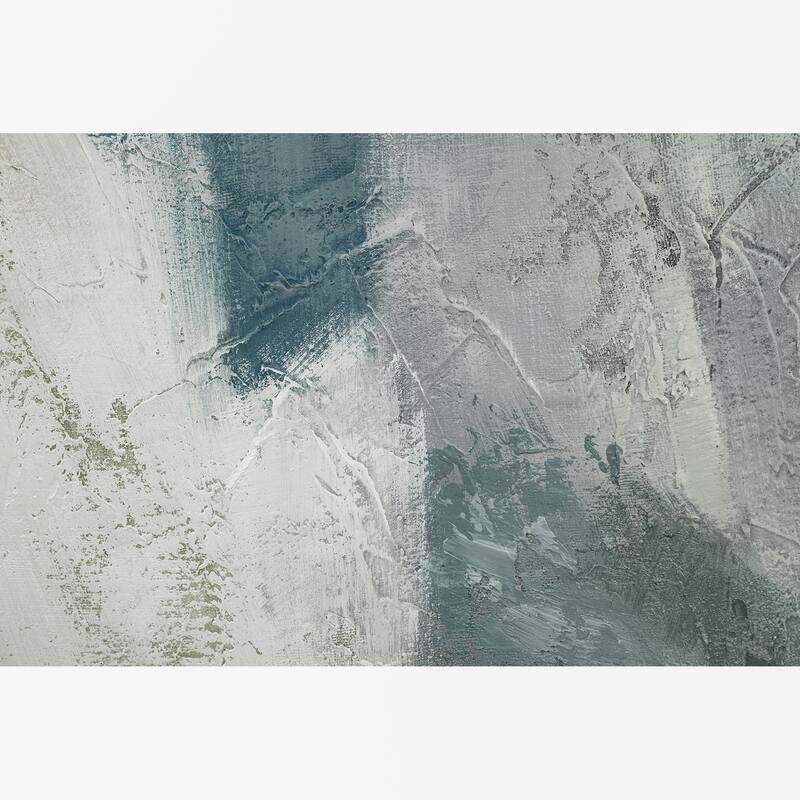 Canvas Wall Art Wood Frame Abstract Textured Tall Design - 60" Multi