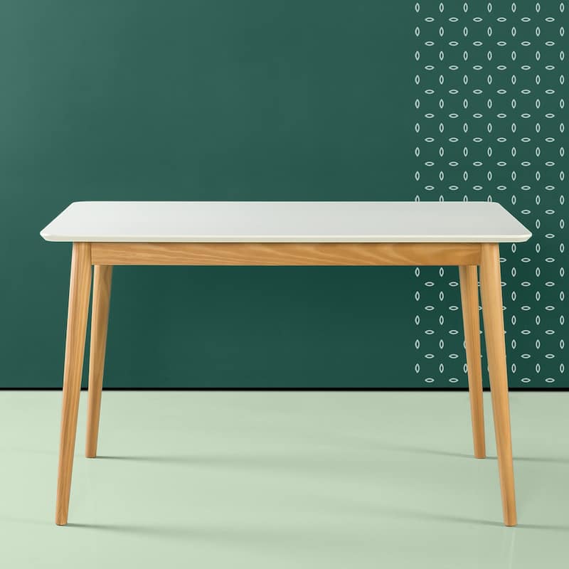 Priage by ZINUS 47" White Wood Dining Table