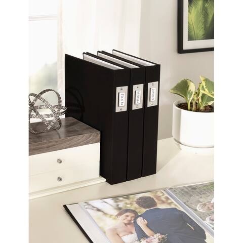 DesignOvation Cydney Set of 4 Fabric Photo Albums