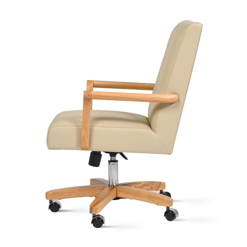High Back Executive Home Office Chair, Ergonomic Design Work Chair, Study Desk Chair with Lumbar Support and Wheels - N/A