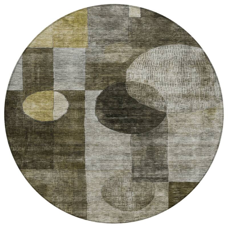 HomeRoots Geometric Transitional Rectangle Outdoor Rug