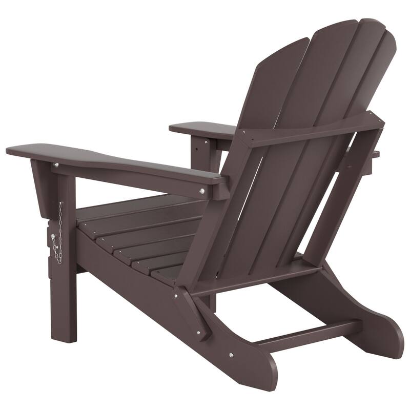 POLYTRENDS Laguna All Weather Poly Outdoor Adirondack Chair - Foldable (Set of 4)