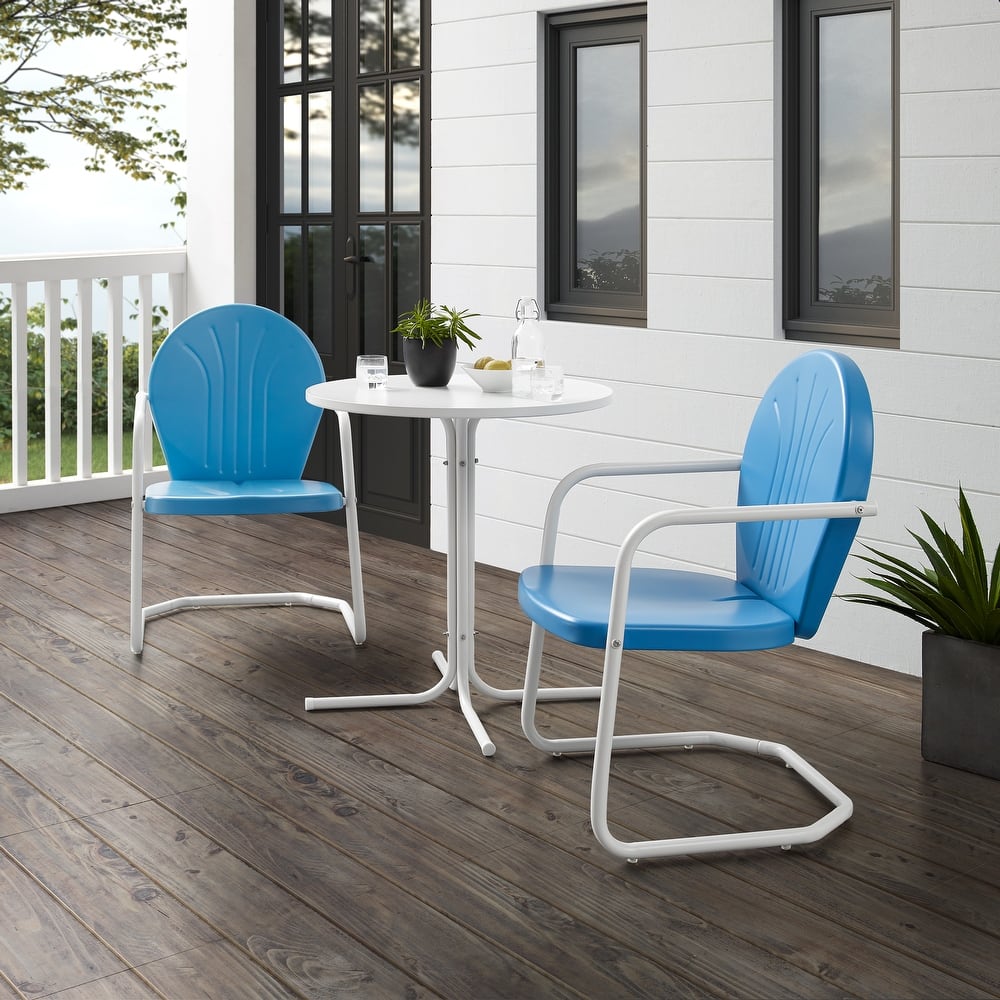 Crosley Griffith 3Pc Outdoor Bistro Set - 112 W x 36 D x 33.25 H
