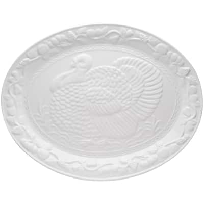 Red Vanilla Wild Turkey Platter 18.5"