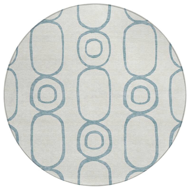Machine Washable Indoor/ Outdoor Modern Vibe Chantille Rug