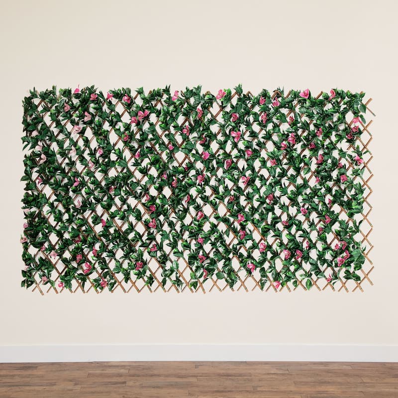 Bougainvillea Artificial Expandable Outdoor Fence - 40" x 80"