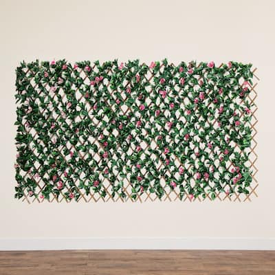 Bougainvillea Artificial Expandable Outdoor Fence - 40" x 80"