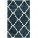 preview thumbnail 113 of 145, SAFAVIEH Hudson Shag Ariola Trellis 2-inch Thick Rug 3' x 5' - Slate Blue/Ivory
