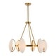 preview thumbnail 5 of 7, Uttermost Oviform 6 Light Round Chandelier - 30.25"W x 25"H x 30.25"D