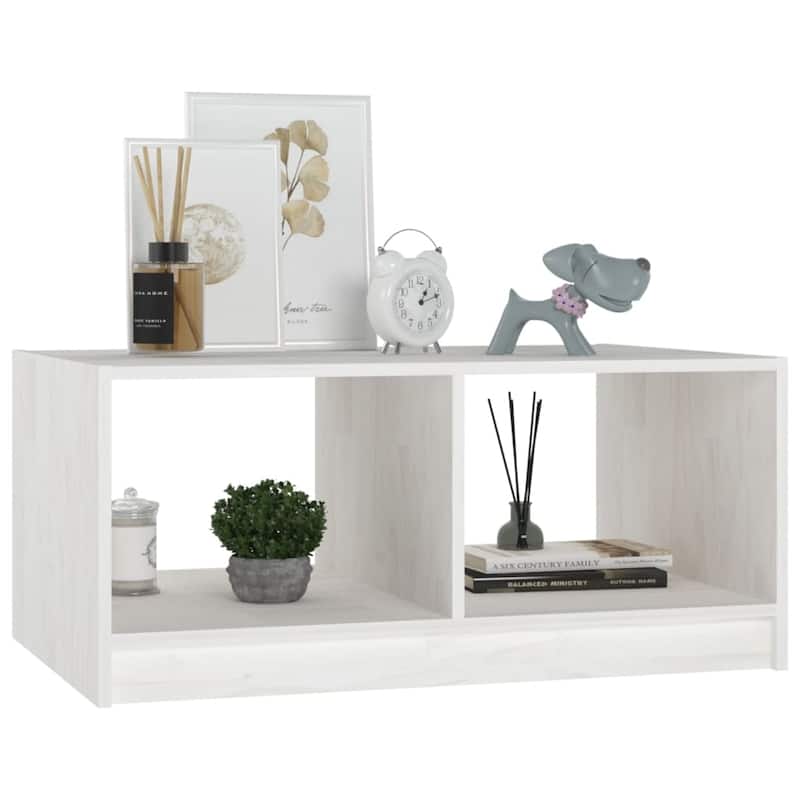 vidaXL Solid Pinewood Coffee Table 29.5"x13.2" Couch End Table Multi Colors - 29.5" x 19.7" x 13.2"