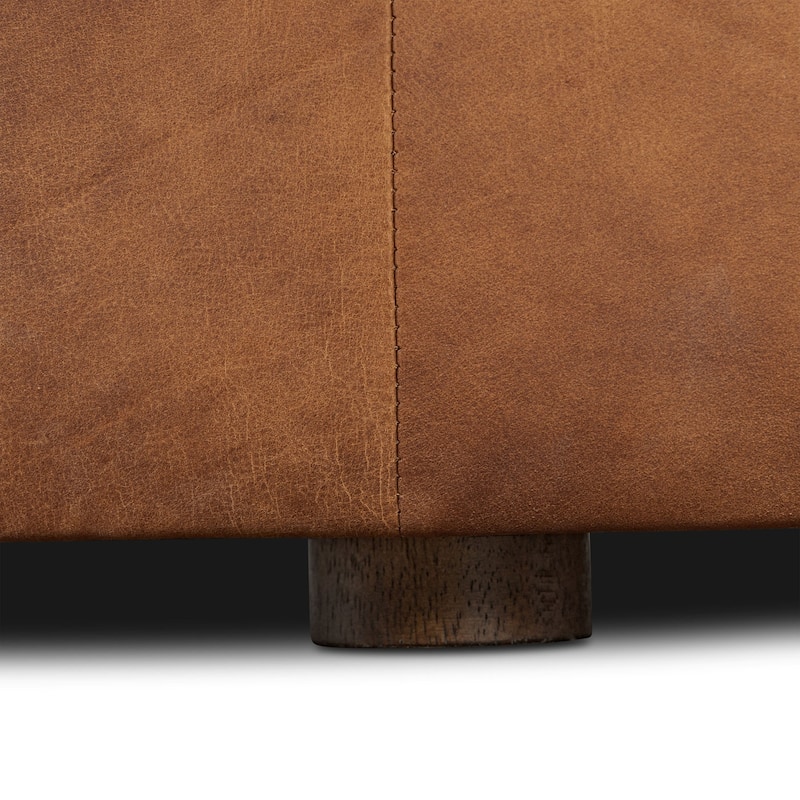 Poly & Bark Zahra Genuine Leather Storage Ottoman