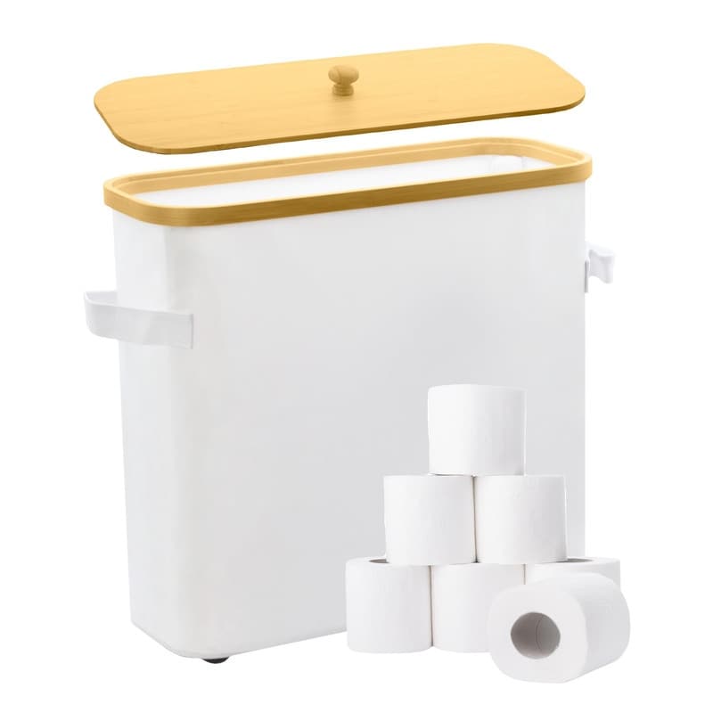 Toilet Paper Storage Basket with Lid, - 17.32