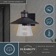 preview thumbnail 8 of 9, Vaxcel Lighting T0753 Westport 9" Tall Outdoor Wall Sconce with Clear