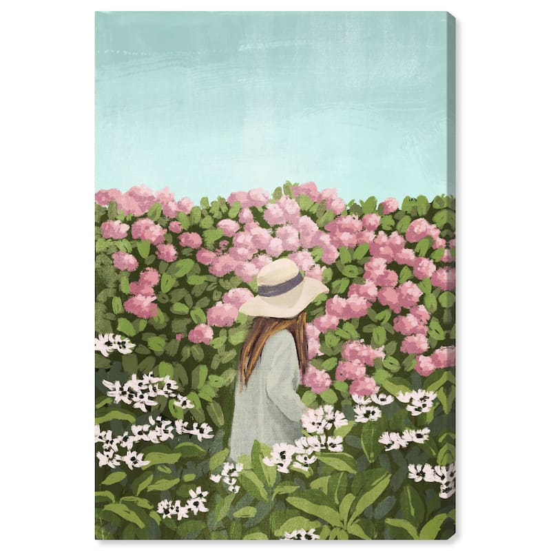 Wynwood Studio Canvas Floral and Botanical Gratitude Blossoms Green and Traditional Wall Art Canvas Print