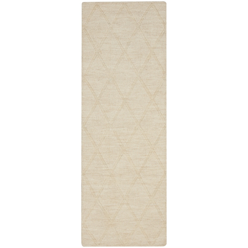 Nourison Wool Haven Indoor only Diamond Wool Area Rug