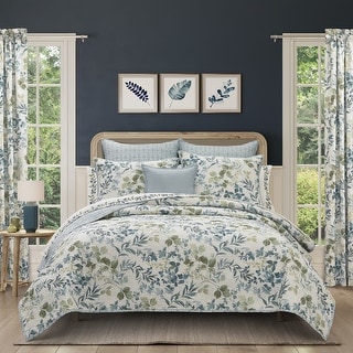 Evergreen Blue Quilt Set