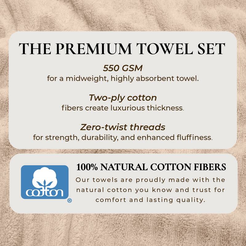 Linery & Co. Combed Cotton Bath Towel Set