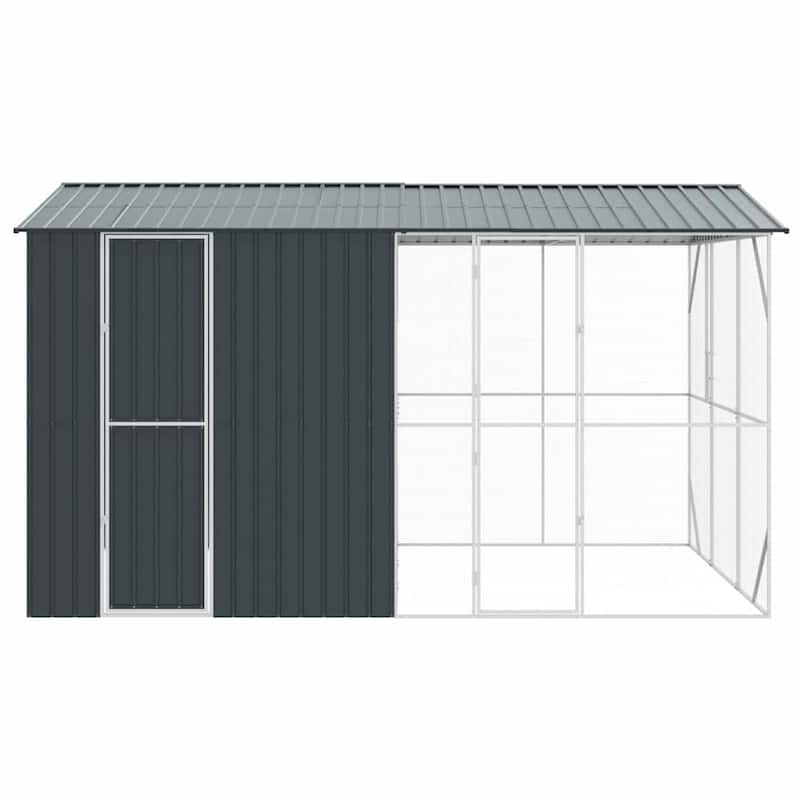 vidaXL Bird Cage Anthracite Galvanized steel