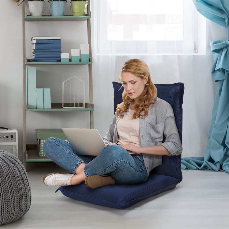 Adjustable Floor Chair Mesh Floor Sofa Chair 6-Position