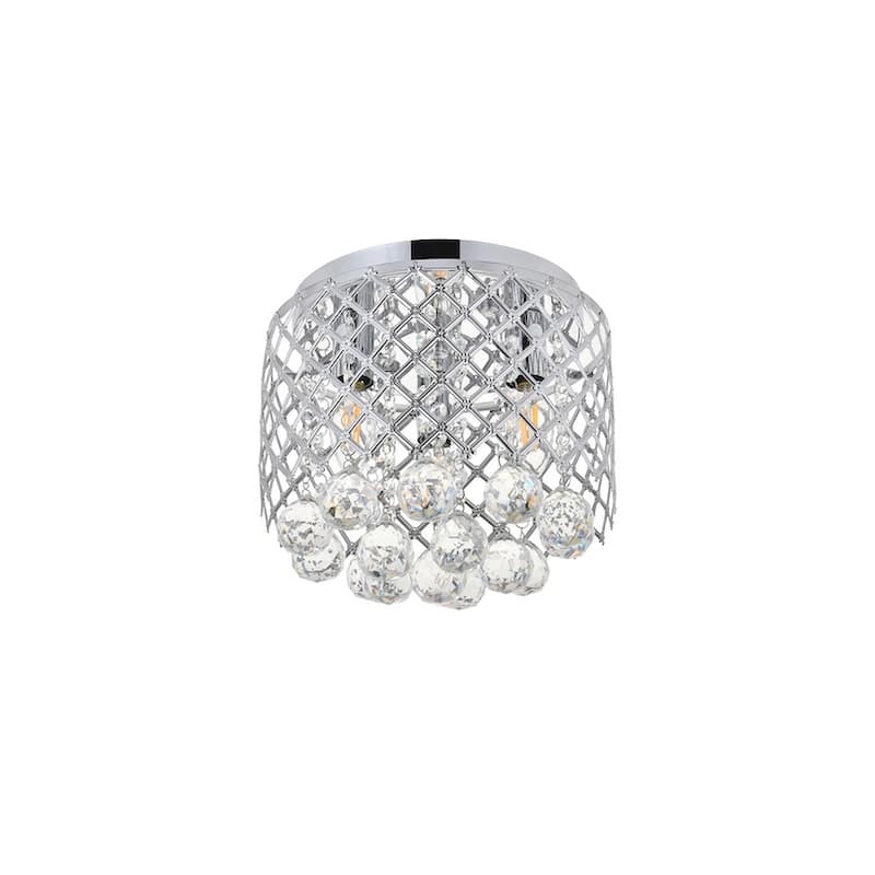 Tully 3 light Flush Mount (Chrome or Matte Black)