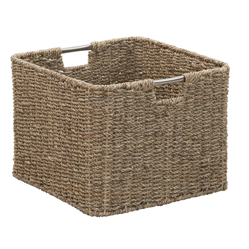 Household Essentials Square Wicker Basket - Brown
