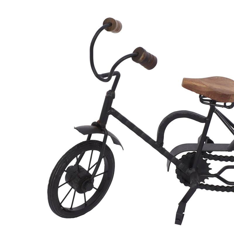 Metal Bike Sculpture - Set of 2 Black - Roche River Decor