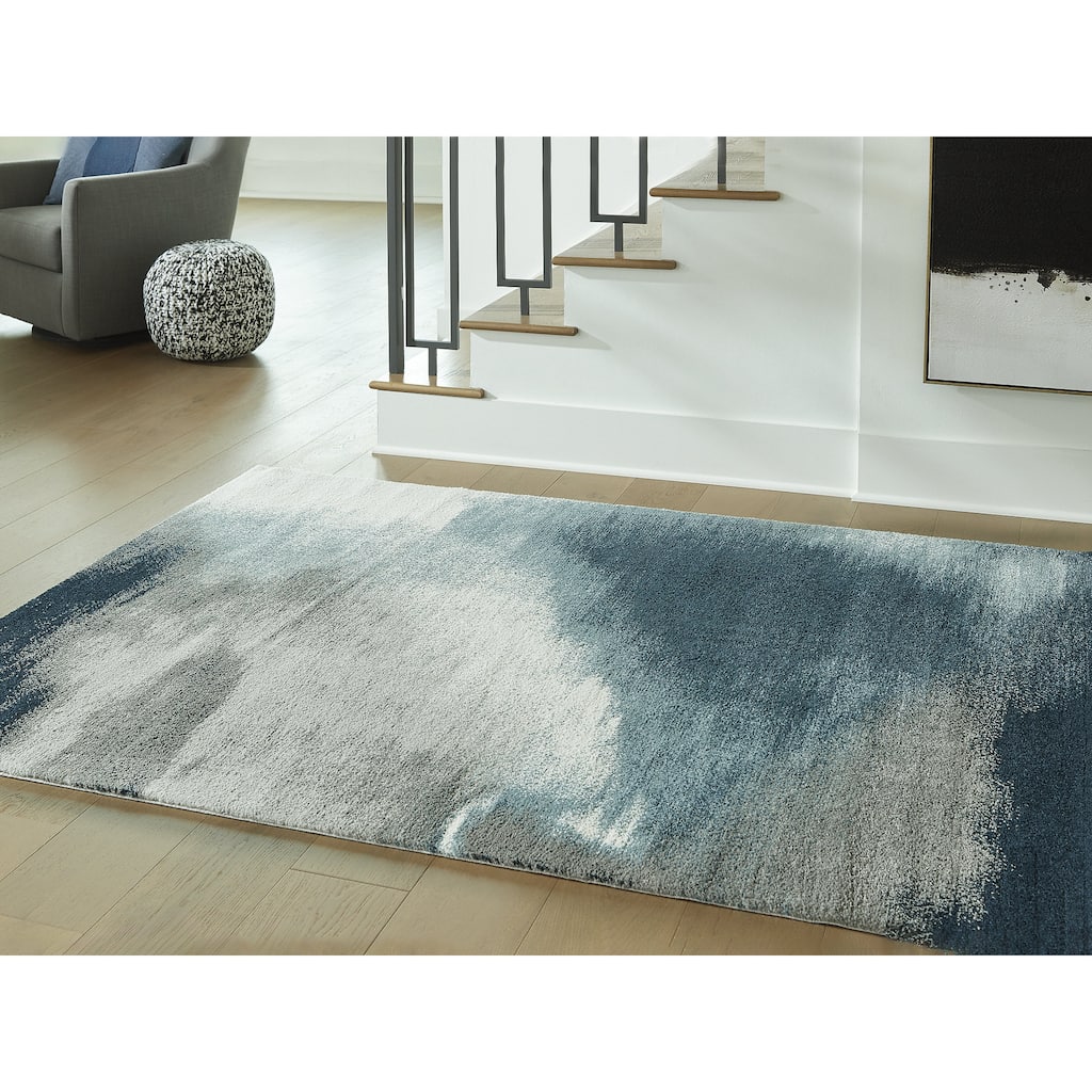 Signature Design by Ashley Brentward Blue/Gray Rug