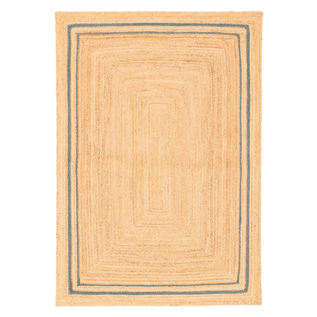 ECARPETGALLERY Flat-Weave Palas Denizli Tan Jute Rug - 4'7 x 6'8