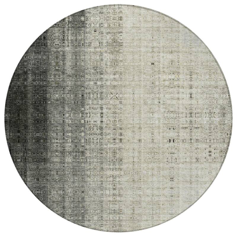 Machine Washable Indoor/ Outdoor Contemporary Ombre Chantille Rug