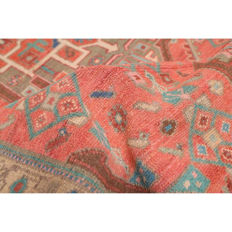 ECARPETGALLERY Hand-knotted Antalya Vintage Red Wool Rug - 3'8 x 8'7