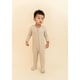 preview thumbnail 4 of 3, Breezy Bear Baby Footie Pajamas, 2-Way Zipper - Breezy Beige
