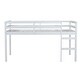 preview thumbnail 28 of 45, Wooden Low Height Twin Size Loft Bed with Ladder,Strengthened Slats