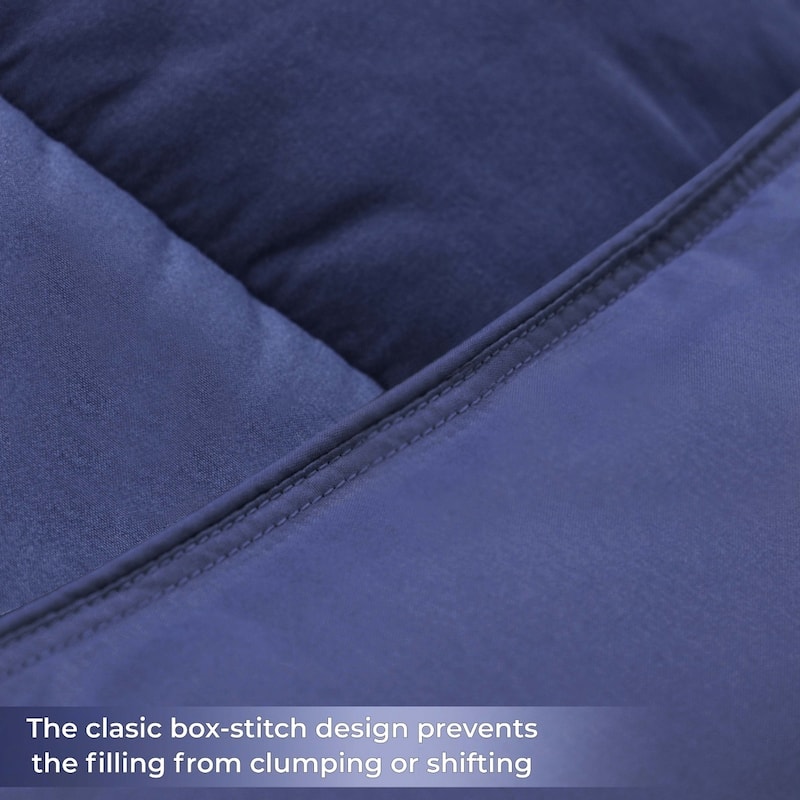 Superior Brushed Microfiber Down Alternative Reversible Comforter