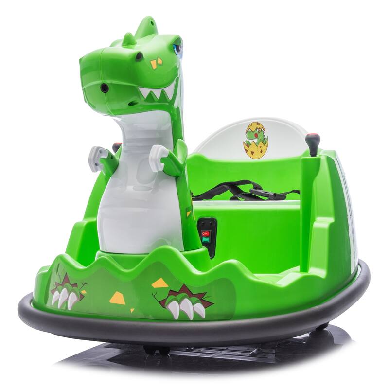 12V Kids Ride On Bumper Car W/Parents Control,360 Degree Rotation,Safety Anti-Collision Strip,For Kids 2-5.