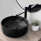 preview thumbnail 21 of 21, STYLISH 16 inch Round Vessel Porcelain Bathroom Sink - 16" x 16 x 5 1/2"
