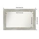 preview thumbnail 78 of 119, Dove Greywash Framed Non-Beveled Custom Wall Mirror, Bathroom Vanity Mirror Outer Size: 40 x 26