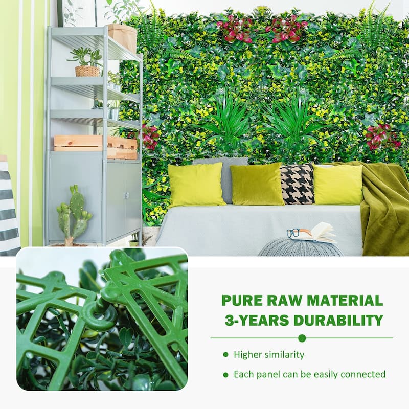 (20pcs)Boxwood Panels, Grass Wall 20"x20", Plant Wall