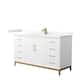 Option White, Bronze Trim, Giotto Quartz Top