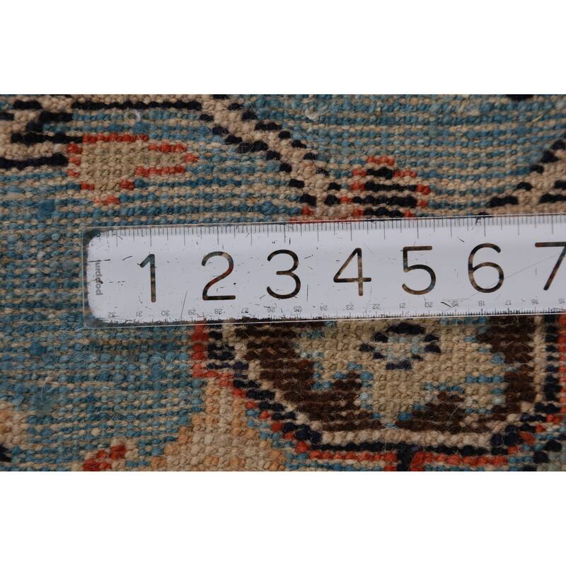 Hand Knotted Oriental 100% Wool Carpet Transitional Medallion Beige & Ivories Oushak Area Rug - 9' 7'' X 8' 0''