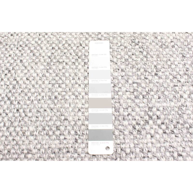 ECARPETGALLERY Braid weave Sienna Grey Wool Rug - 5'2 x 7'3