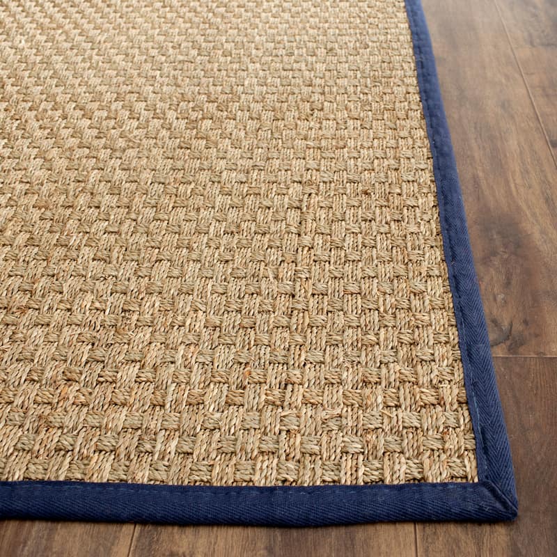 SAFAVIEH Natural Fiber Marina Basketweave Seagrass Rug